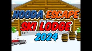 Hooda Escape Ski Lodge 2024  Walkthrough  Hints  Cheats [upl. by Uttasta]