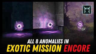 Guide For All 8 Temporal Anomalies In Encore Epilogue Anomalous Voices  Destiny 2 [upl. by Blessington]