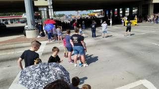 2016 Vidor High School Mighty Pirate Marching Band Homecoming ParadeSlavonic [upl. by Anayt]