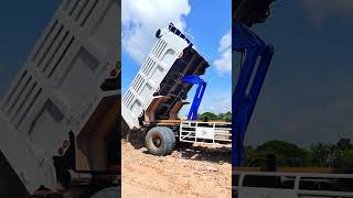 Nissan truck 5T very big power and fly shorts shortsvideo short nissan truck power fly [upl. by Nnaj214]