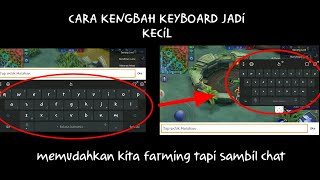 cara Mengubah ukuran keyboard jadi kecil mobile legends [upl. by Llednor153]