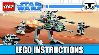 LEGO 8014 Instructions  The Clone Wars  Clone Walker Battle Pack  Star Wars [upl. by Reyam570]