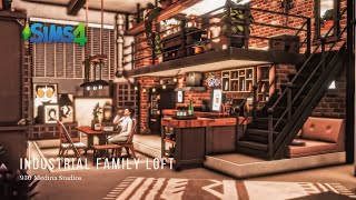 The sims 4 Industrial Family loft Apartment  Moving Furniture  Stop motion  NOCC [upl. by Bilicki78]