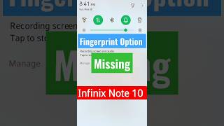 Fingerprint Option Missing In INFINIX NOTE 10sachinaheer01 [upl. by Delp]