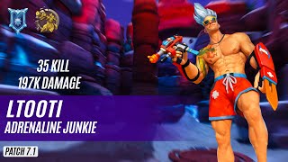 35 KILL 197K DAMAGE lTooTI KOGA PALADINS COMPETITIVE DIAMOND ADRENALINE JUNKIE [upl. by Adok]