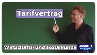 Tarifvertrag  WiSoPrüfung  einfach und anschaulich erklärt [upl. by Eiramnwad]