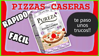 como hacer PIZZA casera PASO A PASO con harina PUREZA👍👍👍👌 [upl. by Areta]