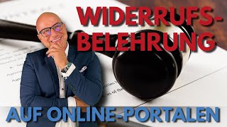 Die WIDERRUFSBELEHRUNG bei ImmobilienOnlineportalen  VERMEIDE diese FEHLER [upl. by Votaw]