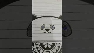 Panda 🐼 mandala art  The Art  🩶 [upl. by Pruter]