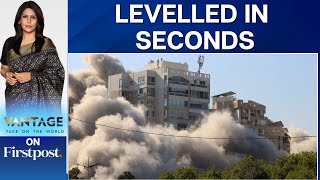 Israeli Strike Flattens Beirut Building To the Ground  Vantage with Palki Sharma [upl. by Carrew]