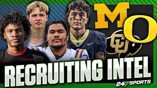 Latest College Football Recruiting Intel 🧠 🏈  Michigan Wolverines Oregon Ducks Colorado Buffs [upl. by Arbrab]