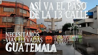 EL TREN SIN INFRAESTRUCTURA EN GUATEMALA PERO HAY PASOS A DESNIVEL PARA LIBERAR LAS VIAS [upl. by Dewhurst]