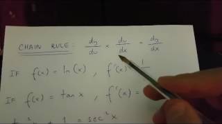 How to differentiate ylntanx Chain Rule version calculator friendly [upl. by Sukram113]