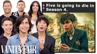 The Umbrella Academy Cast Break Down Season 4 Fan Theories  Vanity Fair [upl. by Tenej]