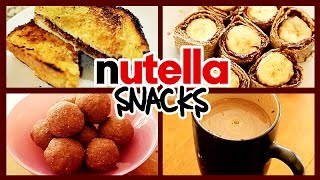 10 BEST USES OF NUTELLA 🍪🍩🍞☕️ [upl. by Wina]