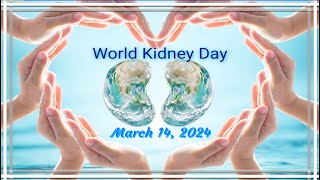 World Kidney Day  March 14 2024 [upl. by Ardnosac]