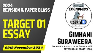 FULL PAPERSTARGET PAPER 01 ESSAY24 REVISION amp PAPER CLASS [upl. by Phox]