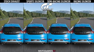 Volvo V40 T5 RDesign 13  Gran Turismo 7 Exhaust Upgrades [upl. by Lorenzo403]