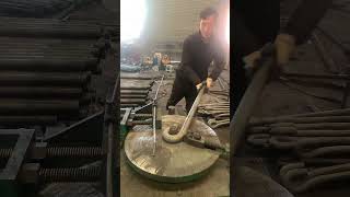 Anchor bolt bending process Good tools and machinery can increase work efficiency [upl. by Grishilda]