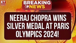 Neeraj Chopra Wins Silver Medal At Mens Javelin Final 1st Silver Medal For India  Olympics 2024 [upl. by Nylkcaj372]