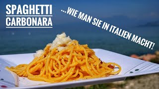 546 Spaghetti alla Carbonara  wie man sie in Italien macht [upl. by Chobot328]