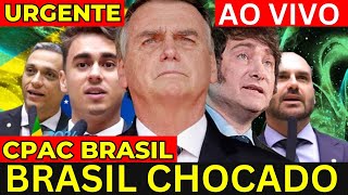 AO VIVO CPAC BRASIL BOLSONARO EM BALNEÁRIO CAMBORIÚ BOLSONARO E MILEI CPAC EVENTO CONSERVADOR [upl. by Eilegna733]