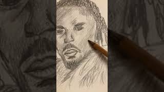 I drew Kendrick Lamar rap hiphop music [upl. by Arimaj535]