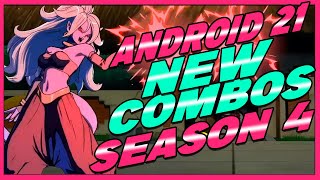 DBFZ  Android 21 Season 4 NEW MidScreenCorner Combo Guide  Dragon Ball FighterZ [upl. by Itsyrc]