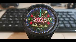 Animated Happy New Year Watch Face for Wear OS [upl. by Acker]