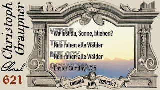 Christoph Graupner  Chorale No 621 Wo bist du Sonne blieben from GWV 112835 [upl. by Yla354]