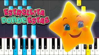 Estrellita ¿Dónde Estás ♫ PIANO TUTORIAL 🎹 [upl. by Matland]