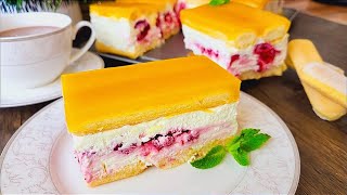 WAHNSINNIG leckere SOLERO no bake Torte 😋 Perfekte Sommerschnitten einfach amp schnell mit Himbeeren [upl. by Darbee57]