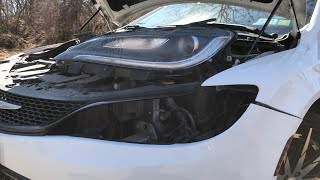 How To Remove The 2015 Chrysler Headlight Assembly [upl. by Nivlad]