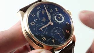 IWC Portugieser Perpetual Calendar IW503202 Luxury Watch Review [upl. by Weylin]