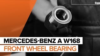 How to change front wheel bearing on MERCEDESBENZ A W168 TUTORIAL  AUTODOC [upl. by Hanny]