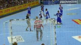 THW Kiel 7m von Nikolaj Jacobsen Abschiedsspiel Marcus Ahlm [upl. by Einiffit]