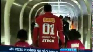 Rogério Ceni comemora mil jogos no São Paulo com samba e homenagens [upl. by Lillie]