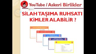 Silah Taşıma Ruhsatı Alma Şartları  Kimler Alabilir [upl. by Lleznod]