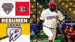 RESUMEN COMPLETO Gigantes del Cibao vs Leones del Escogido juego de baseball Lidom 29102024 [upl. by Sena]