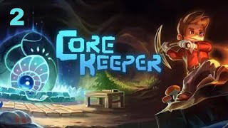 Lets Play Core Keeper Episode 2 Our First Run in With Glurch [upl. by Attennaj]