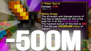 The NEW BEST SWORD 250m Midas Hypixel Skyblock [upl. by Stutsman]