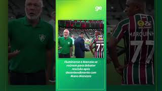 MARCELO E FLUMINENSE DISCUTEM RESCISÃO APÓS RUSGA COM MANO MENEZES  shorts  geglobo [upl. by Lounge]