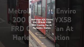 ML ADL Enviro 200 DE1646 YX58 FRD At Harlesden Station With Cooling Fan fortheloveofbuses [upl. by Ael]