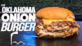 THE OKLAHOMA ONION BURGER WOW  SAM THE COOKING GUY [upl. by Eirret881]