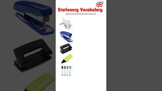 Stationery Vocabulary in English Essential Office and School Supplies learnenglish stationery [upl. by Maillliw]