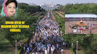 Madhvi raje scindia  Drone View  Last Moments Jaivilas Palace Gwalior Jyotiraditya scindia Mother [upl. by Endo]