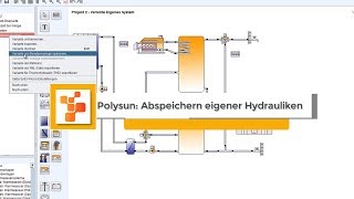 Polysun Eigene Hydrauliken abspeichern [upl. by Balch]