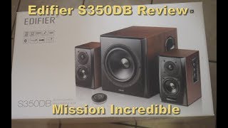 Edifier S350DB computer bookshelf speakers and subwoofer review [upl. by Hickie975]