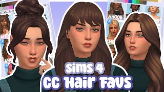 My Favourite CC Hair with links 🤍 Sims 4 CC Haul [upl. by Ausoj975]