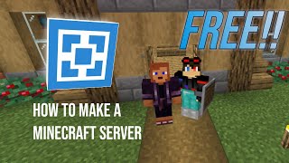 How to make a Minecraft server for free 2024 [upl. by Rotce]